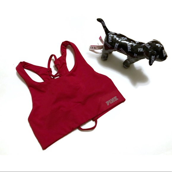 PINK Victoria's Secret Other - VS Ultimate Strappy Racerback Red Sports Bras XS